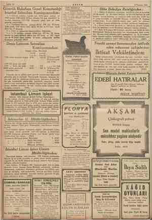    Sahife 14 AKŞAM 9 Temmuz 1935 “ Gümrük Muhafaza Genel Komutanlığı! istanbul Satınalma Komisyonundan: 1— k muhafaza...