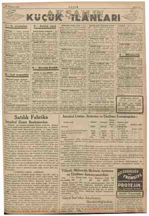  ———— AKŞAM Sahife 13 » sa nkarada satilik arsa — a Beyoğlunda, Taksimde satılık Taksi — Modada kârgir dokuza- iy, meyil 3 -