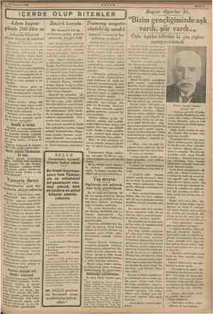  21 Temmuz 1935 > İÇERDE OLUP BİTENLER |, Tramvay sosyete- Adam başına günde 200 litre su Ankarada büyük bir Büzme havuzu da