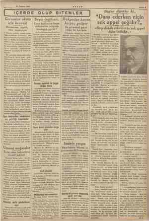    29 Temmuz 1935 — 5 | iÇERDE OLUP BİTENLER | AKŞAM Garsonlar okulu | için hazırlık | Nizamname yapıldı, bina var yolun- daki