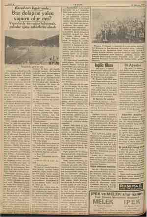  TK YAY 7 ; İ i İ Sahife 4 26 Ağustos 1935 | Karadeniz kıyılarında.. Buz dolapsız yolcu vapuru olur mu? Vapurlarda bir radyo