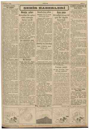  e Ağustos 1935 AKŞAM Sahife 3 AKŞAMDAN AKŞAMA amaaan a istan nisbette hafriyat yapılacağı hak- “a gazetelerde gördüğüm bir a