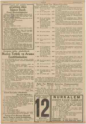  Sahife 14 Kapalı zarf usuliyle sems: AKŞAM -4 Teşrinievvel 1935 İstanbul Ikinci Icra Memurluğundan: Hesap No, Bo eksiltme...
