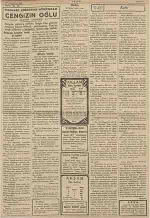    18 Teşrinievvel 1935 Tefrika No, 156 TAOLAR sırada ( Oktay) Karakurum yla önemli bir to Moğol alya üm gelen- ve Karakurumda