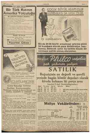  26 Teşrinievvel 1935 .AKŞAM Sahife 13 Faik Sabri Duran Bir Türk Kızının Amerika Yolculuğu Bu yolculuk kitabinı okurken :...