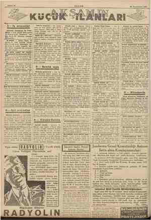    Sahife 14 26 Teşrinievvel 1935 Daktilo aranıyor in Iş arıyanlar AMEL KANIN pr EE — Bir yazıh- işleri için bir nenin çok...