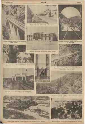    | 23 Teşrinisani 1935 Sahife 9 Fevzipaşa - Diyarıbekir hattında 161 inci kilometrede * köprü ve tünel açıla Irmak »- Filyos