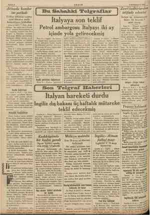     Sahife 2 AKŞAM pi 5 Kânunuevvel 1935 Atinada bomba- lar patladı Tahliye edilenler cumhu- riyet ülkesine sadık ame...