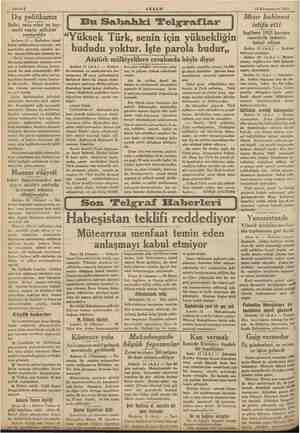  Sahife 2 AKŞAM 12 Kânunuevvel 1935 Dış politikamız Sulhü tesis eden en kıy- metli vasıta milletler cemiyetidir Ankara il —