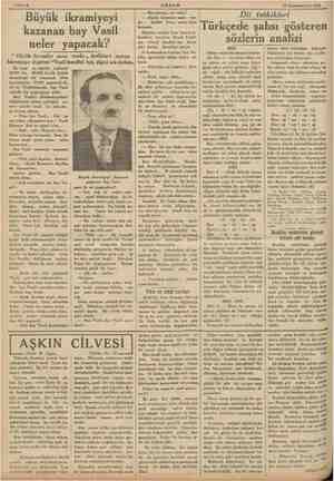  Sahife 6 AKŞAM 12 Kânunuevvel 1935 Büyük ikramiyeyi kazanan bay Vasil neler yapacak? “ Büyük ikramiye sana vurdu ,, dedikleri