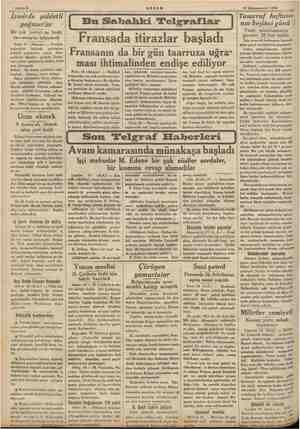  , w Sahife 2 AKŞAM 17 Kânunuevvel 1935 Izmirde şiddetli yağmurlar Bir çok yerleri su bastı, taramvaylar işliyemedi İzmir 17