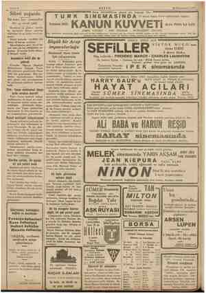  Sahife 4 AKŞAM 25 Kânunüevvel 1935 Silivri yoğurdu. Bu sene, her zamandan bir ay evvel çıktı Havaların iyi gitmesi ar bu mer