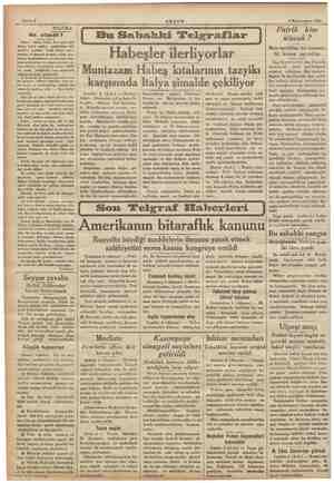    Mere Mai Arnavu - yünde 398 kile nda b koca- Mi ie biraderi dol Sahife 2 AKŞAM günündeki 4 Kânunusani 1936 POLITIKA Ne...