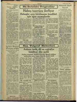    AKŞAM 19 Künemusani 1936 POLITIKA Fransa - Ingiltere anlaşması Franz Glarandan böyük bir asmin Akdenize toplanması Avrupada