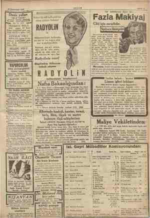    İ 22 Kânunusani 1936 Sahife 11 Deniz yollar BESİ Köprübaşı eli ŞLE eenteleri; A Birkeci Mahtirdarsmde Vel. 42869 — AYVALIK