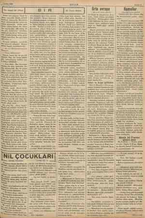    7 Şubat 1936 AKŞAM Sahife 9 güme. Her akşam bir hikâye İ Erkek onun göğsüne başını da- aralarında hiç bir sır bulunmama-