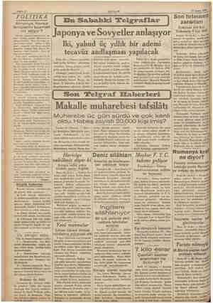    Sahife 2 AKŞAM 17 Şubat 1936 ,İş POLİTİKA Almanya, fransız tertiplerini bozmak mı istiyor ? damlarından ge or. ofya size