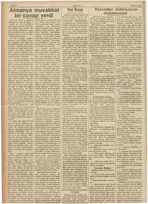  Sahife 8 AKŞAM 25 Mart 1936 Berlin 24 (A.A.) — Almanya ümetinin resmi tebliğidir: ei l B. Von Ribben- p bu ayın 19 unda e...