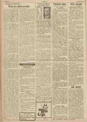  m Sahife 8 AKŞAM 30 Mart 1936 ade insan ii inür, Fakat her insa- şey ilim değildir. Bı inde ilim ayrı Bi düşünüş Sstemi le