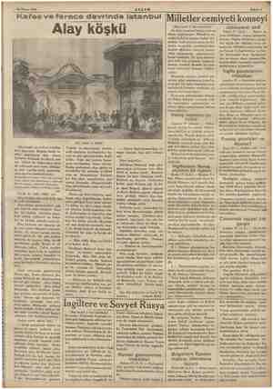    ARKA SA Tr ER BARR ARAN 18 Nisan 1936 EEE ld AKŞAM Kafes ve ferace devrinde Istanbul Alay | köşi şkü Alay köşkü on yedinci