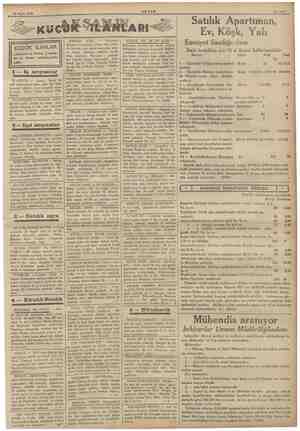  22 Mayıs 1936 AKŞAM Salı'fe 9 | yedik “rkANLaRı KÜÇÜK İLÂNLAR «Akşam» ın Pazar, Çarşam- uma nüshaların da 1 — Iş arıyanlar