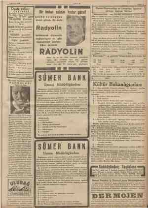    6 Haziran 1936 İŞLE 1 ME $ 25 Acenteleri: — Karaköy übaşı iş 42862 — Sile üre ade Han 40 TRABZON Postaları | Pazar 12 de, e