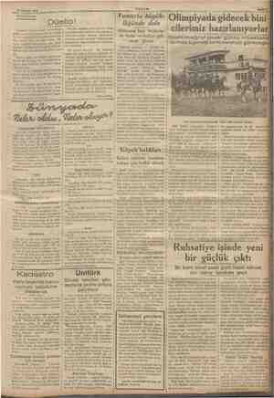    AKŞAM 26 Haziran 1936 DÜŞÜNCELER: m Boğazlar konferansının uyandırdığı a içinde kaybölmasaydı bi im tın iki meslektaşı...