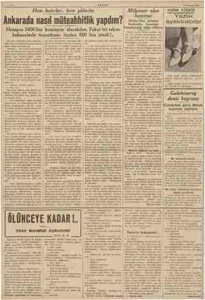  ömmlle 6 9 Temmuz 1936 Hem hatırlar, hem gülerim Ankarada nasıl müteahhitlik yapdım? Hesapca 2400 lira komisyon alacakdım.