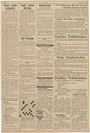  Sahife 4 AKŞAM 10 Temmuz 1936 / Sovyet - Ingiliz çarpışması (Baş tarafı birinci sahi vi EN yalnız pl itiraz itirazı da şekil