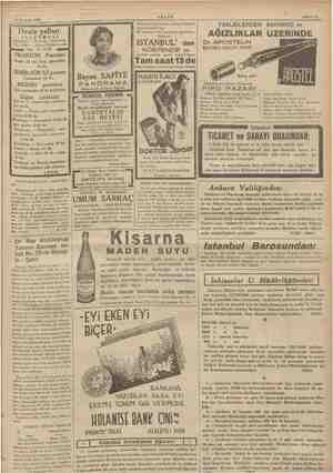    18 Temmuz 1936 Deniz yolları İŞLETMES > — Karaköy - Köp 42862 — Sirkeci elek he Han Tel: 22 TRABZON Postaları Pazar 12 i“