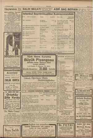      30 Temmuz 1936 ilâçlarınızı tipi SALIH NECATİ AEŞAM den alınız. Reçeteleriniz bü- yük bir dikkat, ciddi bir istikametle