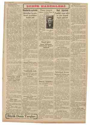  9 Ağustos 1936 AKŞAMDAN AKŞAMA: mma amil İstanbul surları Gazetelerde * bir havadis çıktı. İs- ul ni kabul e yoksa belediyece