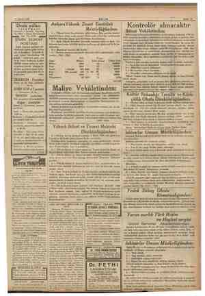    29 Ağustos 1936 AKŞAM we b 4 Sahife 11 Deniz ee AnkaraYüksek Ziraat Enstitüsü Rektörlüğünden: Kontrolör alınacaktır Iktisat