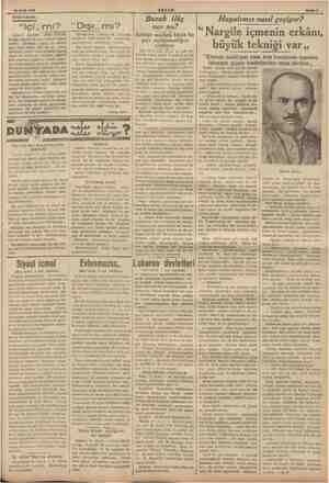  16 Eylül 1936 AKŞAM Sahife 5 ya o m ge Bozuk ilâç Hayatımız nasıl geçiyor? . . 6G ———————— — “O mi? Dışı,, mı? var mı? “N 1 e