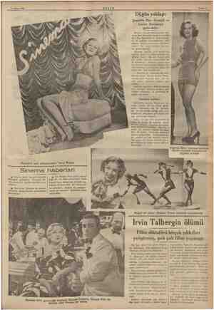  21 Eylül 1936 Holivutun yeni yıldızlarından Terry Walker Sinema haberleri A Charles Boyer bu ayın Son Fransaya gelecektir.