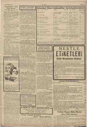    7 Teşrinievvel 1936 AKŞAM düm Sahife 11 Scandinavian Near East A Galata Tahir thenburg . Gdyni - Gothenburg ve Gudde kai