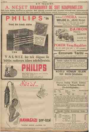  Sahife 12 AKŞAM BIR TECRUBE: 16 Teşrinievvel 1938 , Halis İngiliz Kürling Karbonatı ile yapılmıştır. Mide şişkinliği,...