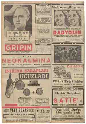    Sahife 16 AKŞ AM MENEM Dr. ihsan S, # BAKTERİYOLOJI LÂBORA' ARİ ni kan tahlilâtı. Frengi pi mteri) kan kürey'yat ayla sıtmâ