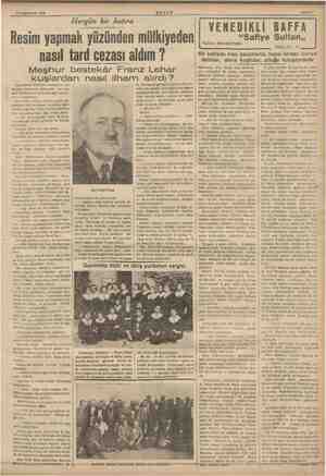    13 Teşrinisani 1936 Hergün bir hatıra 3EŞAM esim yapmak yüzünden mülkiyeden - nasıl tard cezası aldım ? Meşhur bestekâr...