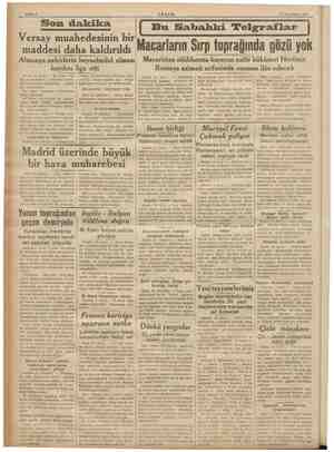     Sahife 2 AKŞAM 15 Teşrinisani 1936 Berlin 14 (AA .) — M. Hitler, Ver- yn : karar ika hükümetlere tebliğ edi. M: a ve Sele
