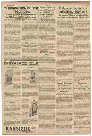  21 Teşrinisani 1936 “Türkiye Başvekilinin nezdinde ,, Vreme gazetesi başmuharriri bu e hararetli bir makale yazdı 20 (Akşam)