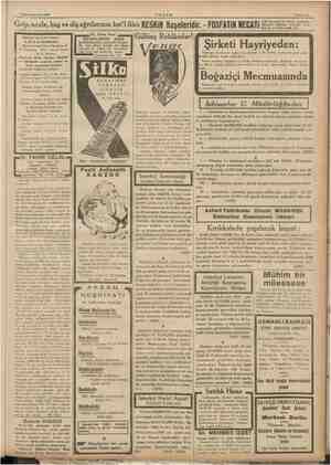      3 Kânunuevvel 1936 AKŞAM Sahife 15 Grip, nezle, baş ve diş ağrılarının kat'i ilâcı KESKiN Kaşeleridir. - FOSFATIN NECATİ