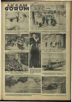    12 Şubat 1937 Geçen hafta İngiltereye pek çok kar yağış, bir çok yollar kapanmıştır. Yu- kürda, İngilterenin şimal...