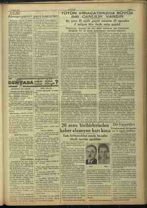  15 Şubat 1937 SİYASİ İCMAL © Almanyanın yeni kararları Almanyanın devlet şefi M. Hitlerin son nulkunda Versay muchedesinde