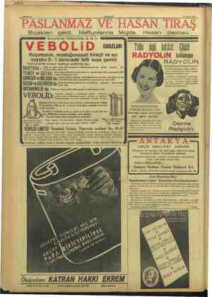  Sahife 10 Sahife 16 e — © 17 Nisan 1937 Bıçakları geldi. genamamınzı İsviçre'de Webbolite A.G.in CiHAZLARI Kuyunuzun,...