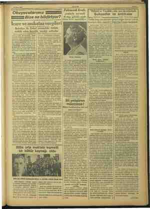    20 Nisan 1937 Okuyucularımız Bize ne bildiriyor? Icare ve mukataa vergileri AKŞAM Belediye ile Evkaf arasındaki ihtilâfı