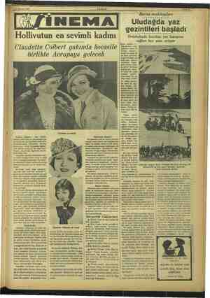  mmm mmlik nl, — mamak. m 15 Haziran 1937 Hollivutun en sevimli kadını Ciaüdette Colbert yakında kocasile birlikte Avrupaya