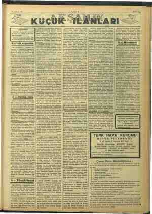    24 Haziran 1937 az Küçük flânlar AKŞAM okuyucuları arasında en emin, en süratil ve en ucuz ildn vasıtasıdır. EÜÇÜK İLÂNLAR