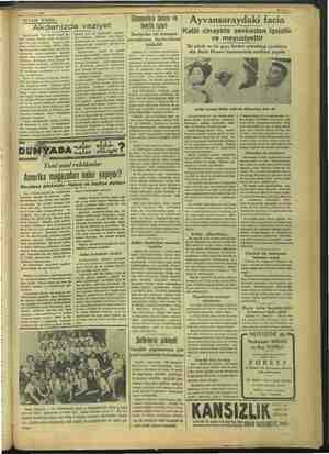  24 Temmuz 1937 — - - AEŞAM Bahife 3 SİYASİ İCMAL: Akdenizde vaziyet İngilterenin her birini ikişer bü- çuk milyon İngiliz...
