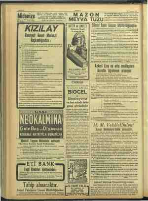    Sahife 14 AKŞAM 27 Temmuz 1937 baharatlı ve biberli yiyenler, içenler midelerini tahriş ederler ve EKŞİiLIK, HAZIMSIZLIK,